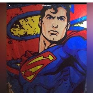 DC Comics Superman Blanket - Red, Blue, Yellow